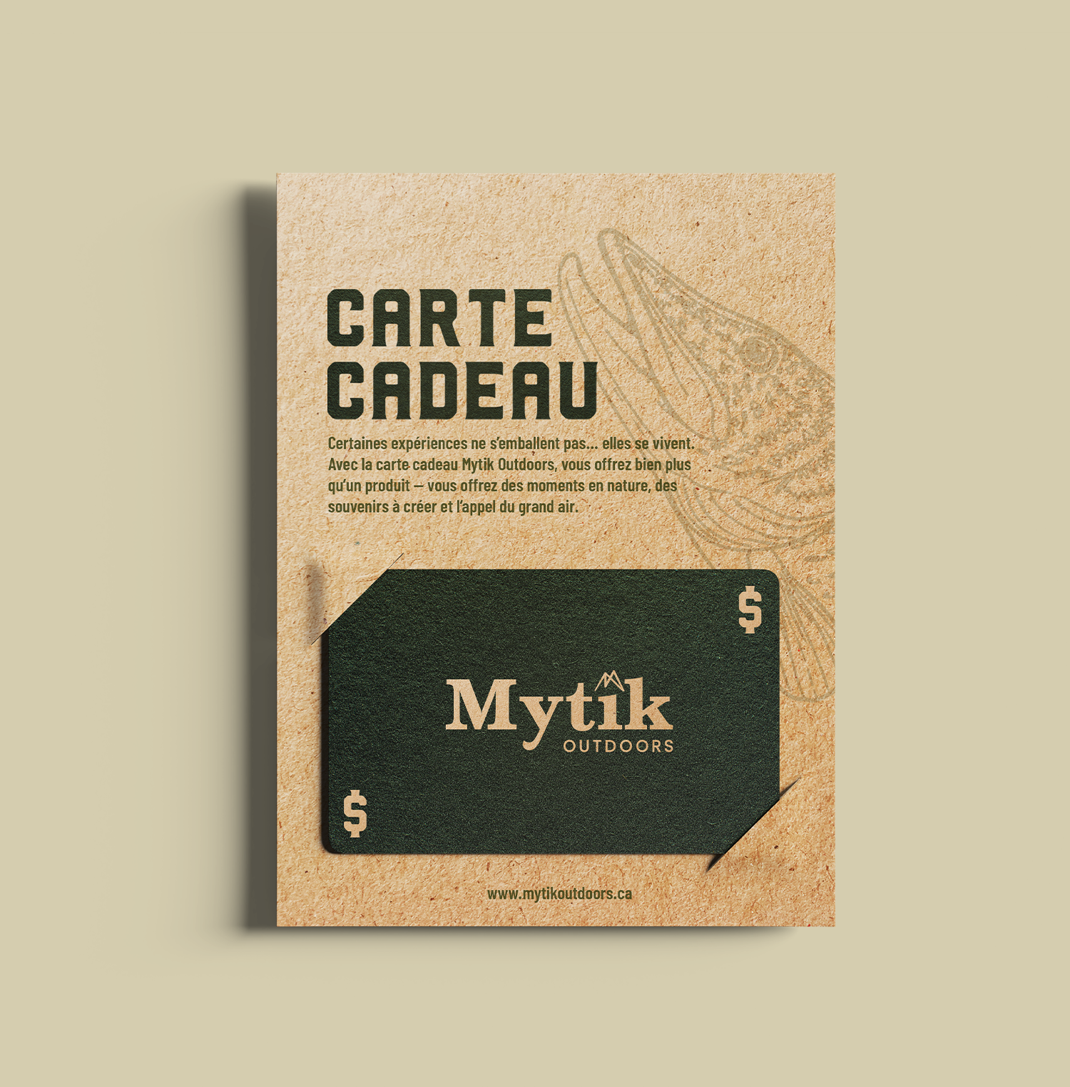 CARTE CADEAU MYTIK OUTDOORS