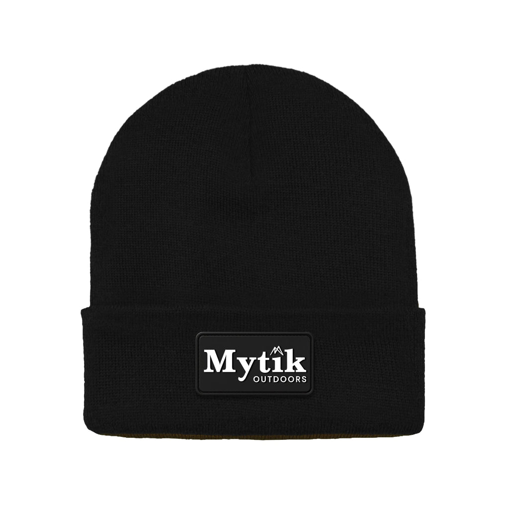 Tuque à Rebord avec Écusson en Silicone