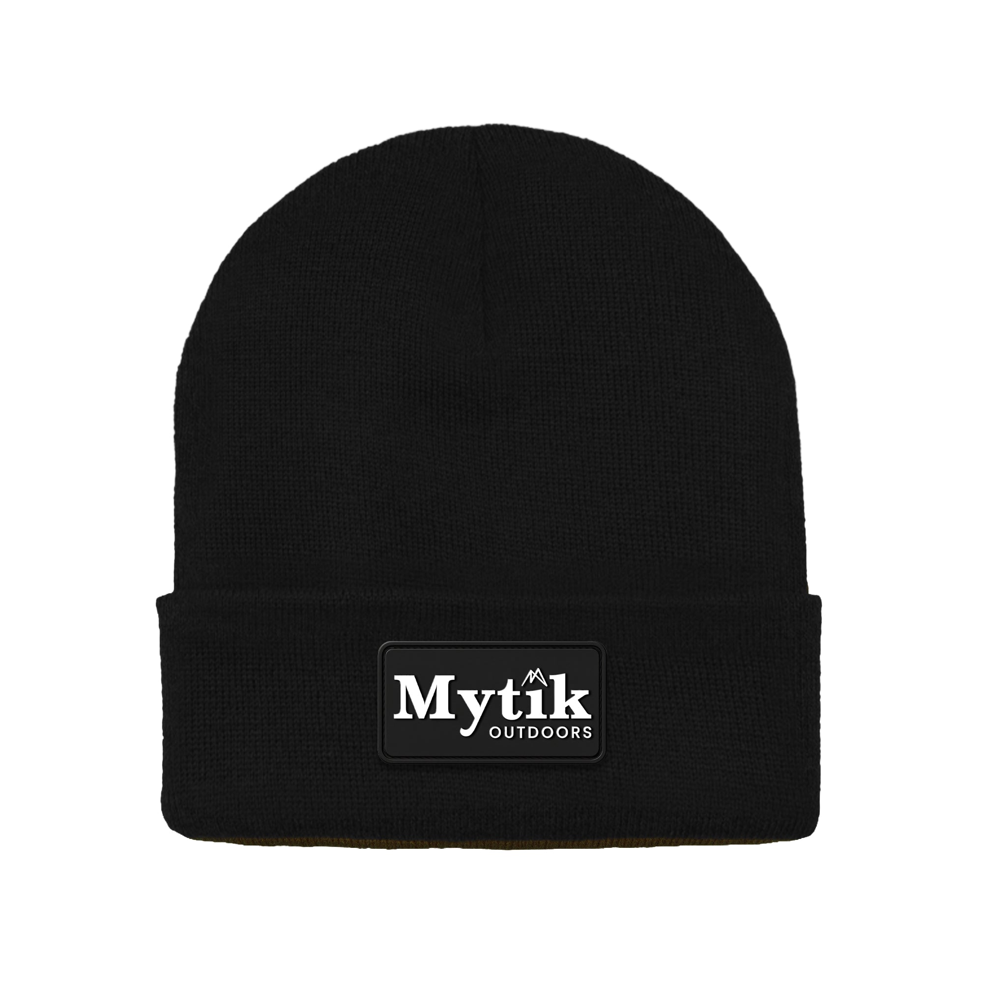 Tuque à Rebord avec Écusson en Silicone