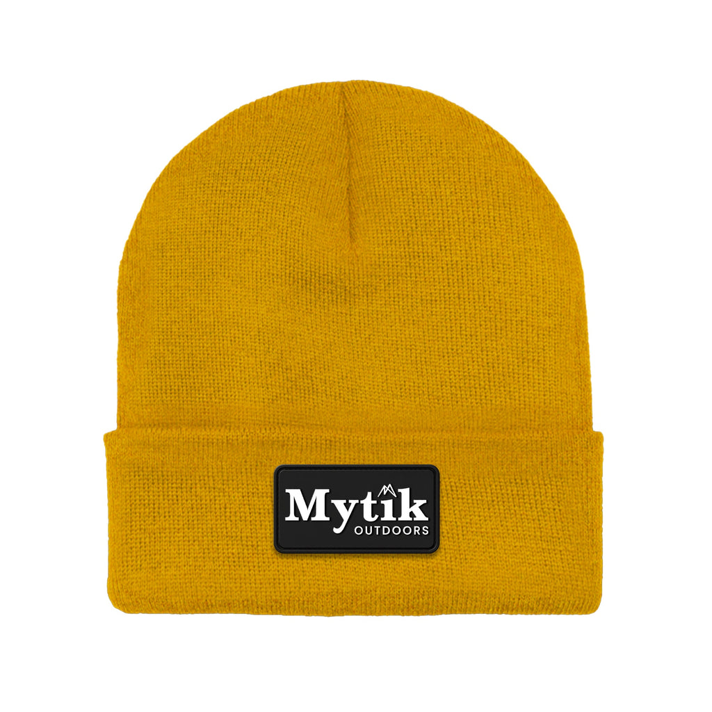 Tuque à Rebord avec Écusson en Silicone